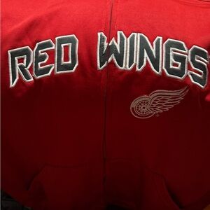 Majestic Red Wings Jacket - Red and White. Only worn one time. To small for me.